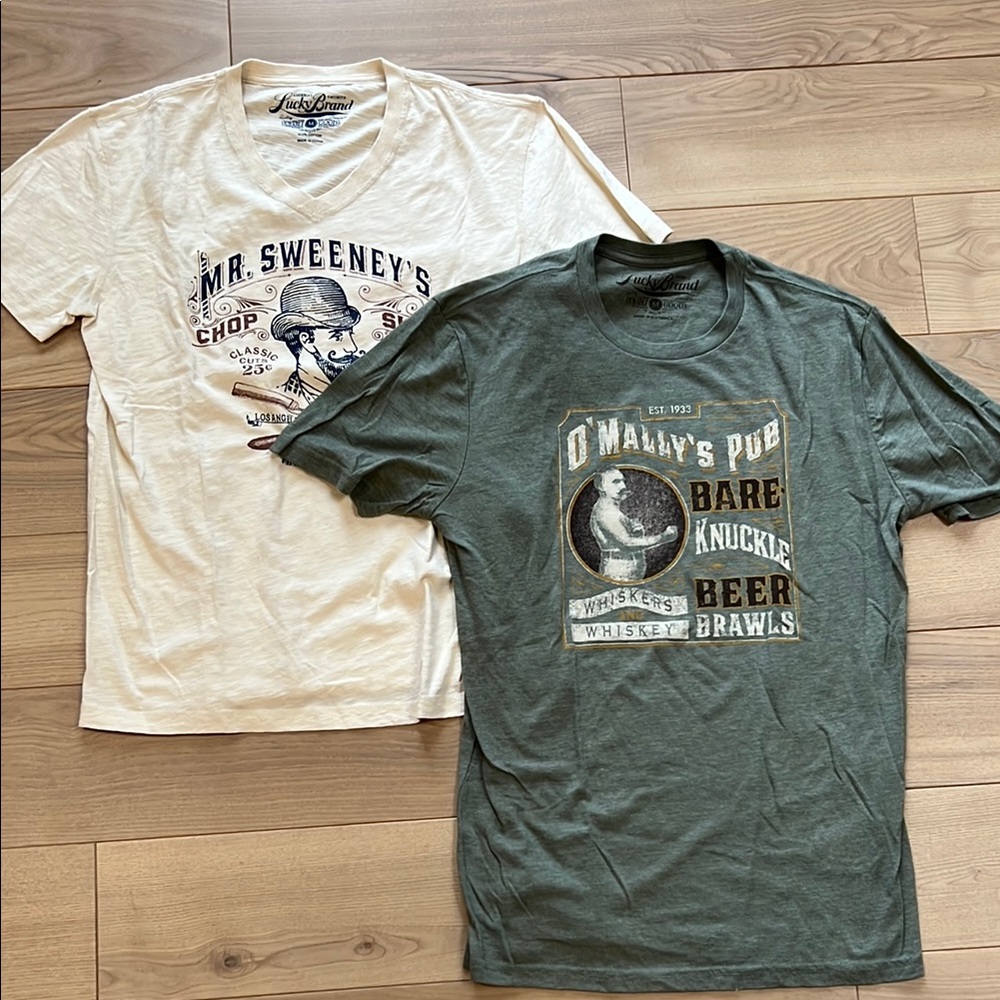 TWO Lucky Brand Graphic Tees